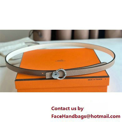 Hermes mini laquee belt buckle & Reversible leather strap 13 mm 09 2023